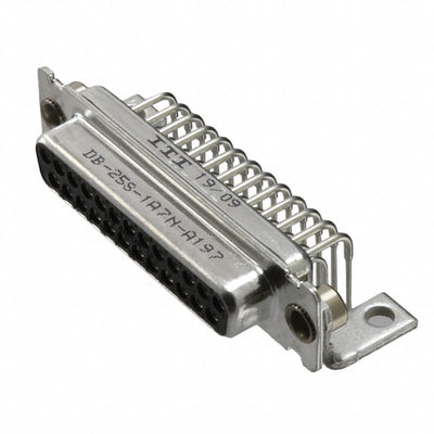 DB-25S-1A7N-A197 by ITT Cannon, LLC - CONNECTOR D-SUB RCPT 25POS R/A SLDR