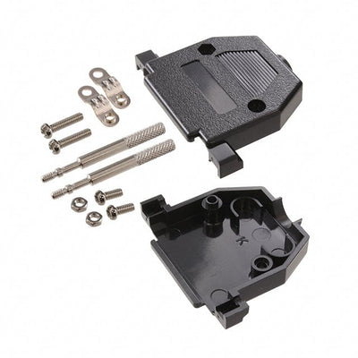 DB25-HD-PB-TS by Adam Tech - D-SUB HOOD BLK PLASTIC 25 WAY TH