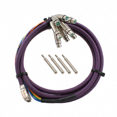 DB25M10XLRF by Switchcraft Inc. - DB25 MALE TO 8-AAA3F