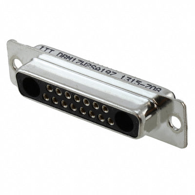 DBM-17W2S-A197 by ITT Cannon, LLC - CONNECTOR D-SUB RCPT 17POS PNL MNT