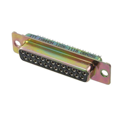 DBM-25S by ITT Cannon, LLC - CONNECTOR D-SUB RCPT 25POS PNL MNT