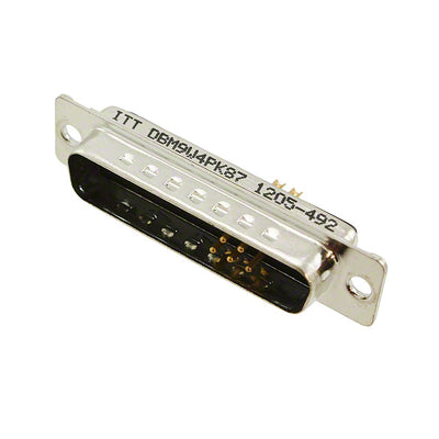 DBM-9W4P-K87 by ITT Cannon, LLC - CONNECTOR D-SUB PLUG 9POS PNL MNT