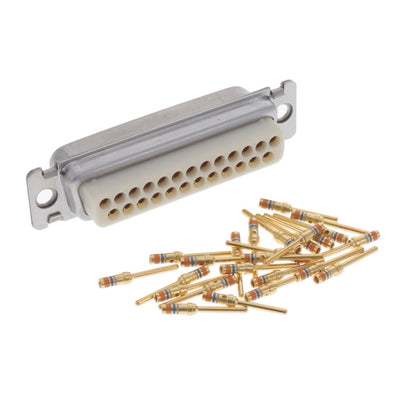 DBMAM-25P-F225 by ITT Cannon, LLC - CONNECTOR D-SUB PLG 25P PNL MT CRIMP