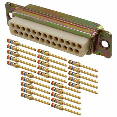DBMAM-25P by ITT Cannon, LLC - CONNECTOR D-SUB PLG 25P PNL MT CRIMP