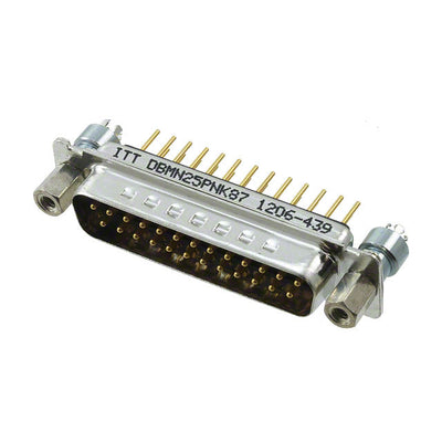 DBMN-25P-N-K87 by ITT Cannon, LLC - CONNECTOR D-SUB PLUG 25P PNL MNT SLDR