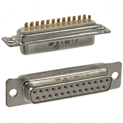 DBP25S065TLF by Amphenol ICC (FCI) - CONNECTOR D-SUB RCPT 25POS SLDR CUP