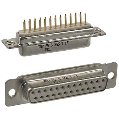 DBP25S365TLF by Amphenol ICC (FCI) - CONNECTOR D-SUB RCPT 25POS VERT SLDR