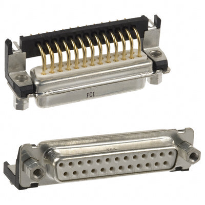 DBPV25S565GTLF by Amphenol ICC (FCI) - CONNECTOR D-SUB RCPT 25POS R/A SLDR