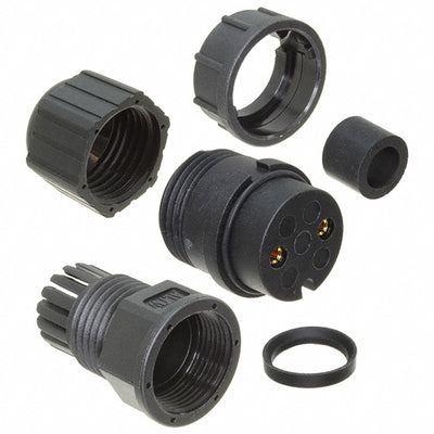 DC-02BFFA-SL7001 by Amphenol LTW - CONNECTOR PLUG FMALE 2P GOLD SLDR CUP