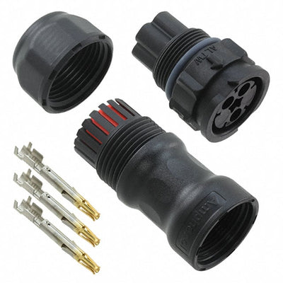 DC-03BMFA-QL8SPP by Amphenol LTW - CONNECTOR RECPT FMALE 3POS GOLD CRIMP