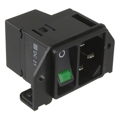 DC21.0024.1111 by SCHURTER Inc. - PWR ENT MOD RCPT IEC320-C14 PNL