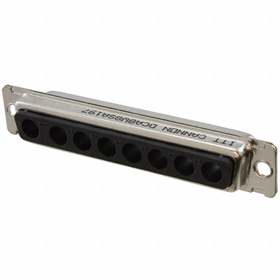 DCA-8W8S-A197-F0 by ITT Cannon, LLC - CONNECTOR D-SUB HOUSING RCPT 8POS