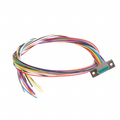DCCM15P6E5-18.0BN by Cinch Connectivity Solutions - MICRO-D PLUG 15POS WIRE LEAD 18