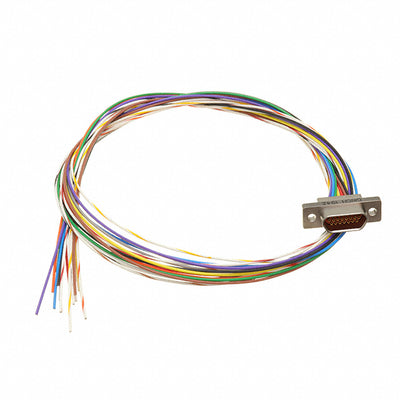 DCCM15S6E5-18.0BN by Cinch Connectivity Solutions - MICRO-D SKT 15POS WIRE LEAD 18