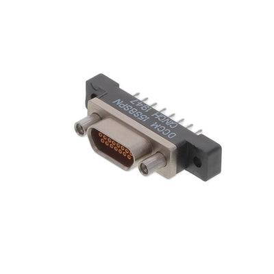 DCCM15SCBRP by Cinch Connectivity Solutions - CONNECTOR MICRO-D RCPT 15POS R/A SLDR