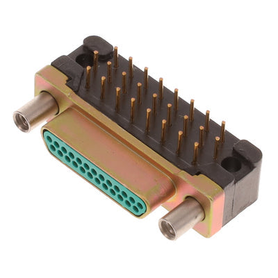 DCCM25PCBRP by Cinch Connectivity Solutions - CONNECTOR MICRO-D PLUG 25POS R/A SLDR