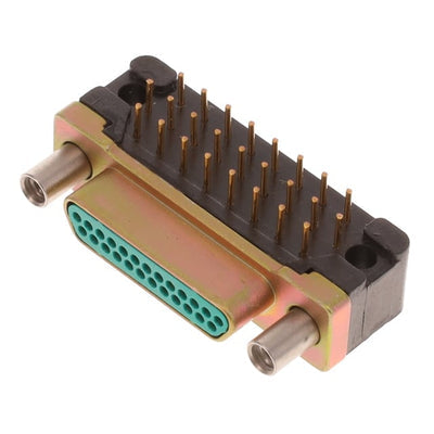 DCCM25PCBRPN by Cinch Connectivity Solutions - CONNECTOR MICRO-D PLUG 25POS R/A SLDR