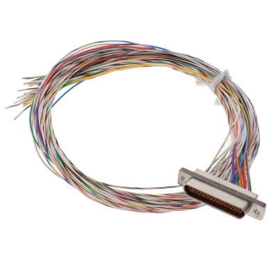 DCCM37S6E5-18.0BN by Cinch Connectivity Solutions - MICRO-D SKT 37POS WIRE LEAD 18