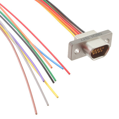 DCCM9S6E5-18.0BN by Cinch Connectivity Solutions - MICRO-D SKT 9POS WIRE LEAD 18