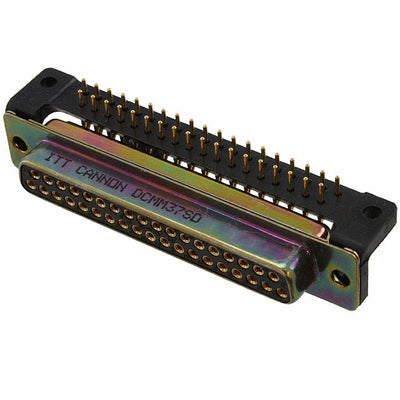 DCMM-37S-D by ITT Cannon, LLC - CONNECTOR D-SUB RCPT 37POS R/A SLDR