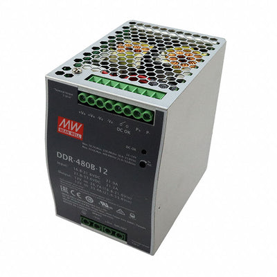 DDR-480B-12 by MEAN WELL USA Inc. - DC/DC DIN RAIL SUPPLY 12V 401W