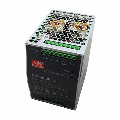 DDR-480C-12 by MEAN WELL USA Inc. - DC/DC DIN RAIL SUPPLY 12V 401W