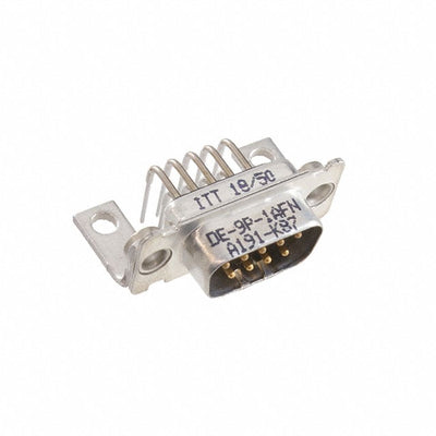DE-9P-1AFN-A191-K87 by ITT Cannon, LLC - CONNECTOR D-SUB PLUG 9POS R/A SLDR