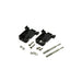 DE09-HD-PB-TS by Adam Tech - D-SUB HOOD BLK PLASTIC 9 WAY THU
