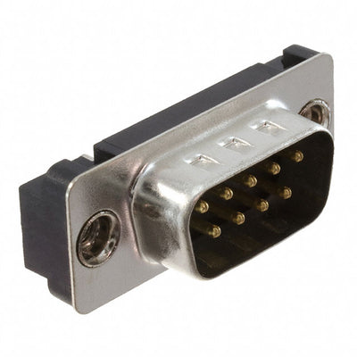 DE09-PA-M2 by Adam Tech - CONNECTOR D-SUB PLUG 9POS VERT SLDR