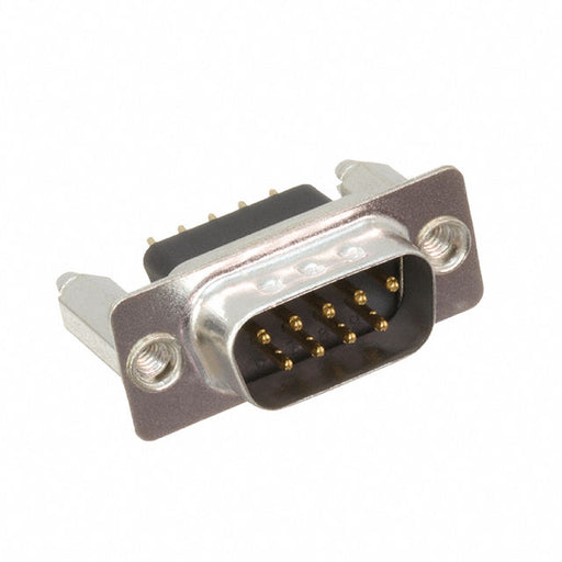 DE09-PE-1-BL by Adam Tech - CONNECTOR D-SUB PLUG 9POS VERT SLDR
