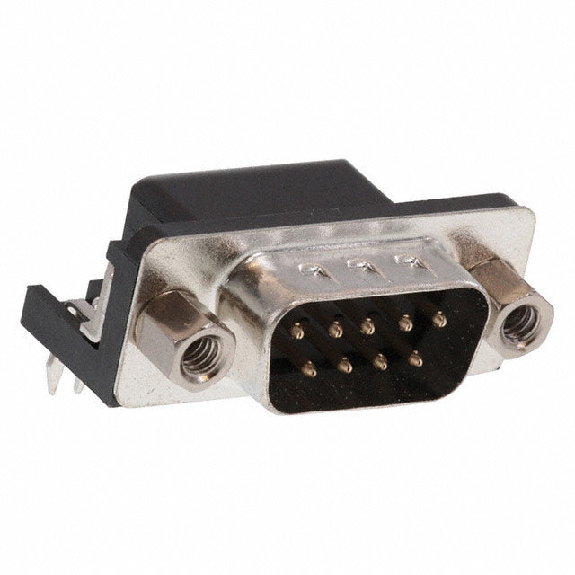 DE09-PL-25 by Adam Tech - CONNECTOR D-SUB PLUG 9POS R/A SLDR