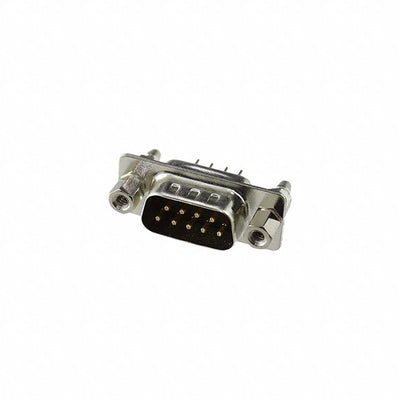 DE09-PT-1-BL-JS by Adam Tech - CONNECTOR D-SUB PLUG 9POS VERT SLDR