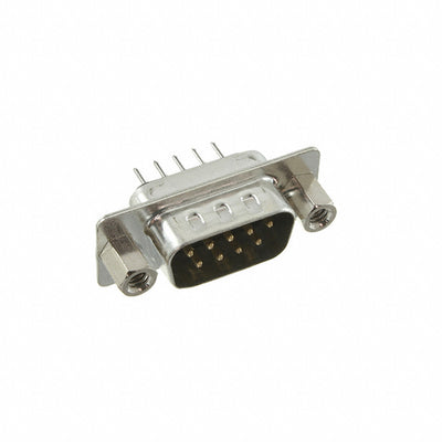 DE09-PT-1-JS by Adam Tech - CONNECTOR D-SUB PLUG 9POS VERT SLDR