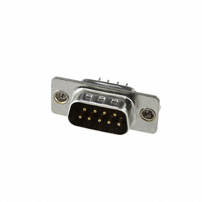 DE09-PT-1-SL by Adam Tech - CONNECTOR D-SUB PLUG 9POS VERT SLDR