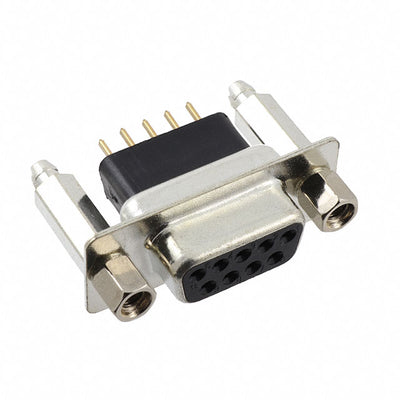 DE09-SE-1-BL-JS by Adam Tech - CONNECTOR D-SUB RCPT 9POS VERT SLDR
