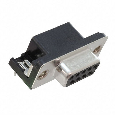 DE09-SL-24 by Adam Tech - CONNECTOR D-SUB RCPT 9POS R/A SLDR