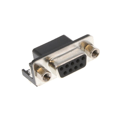 DE09-SL-25 by Adam Tech - CONNECTOR D-SUB RCPT 9POS R/A SLDR