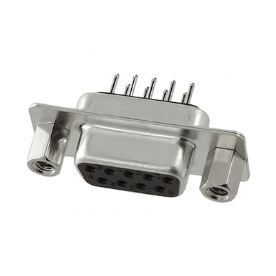 DE09-ST-1-JS by Adam Tech - CONNECTOR D-SUB RCPT 9POS VERT SLDR