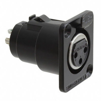 DE3FB by Switchcraft Inc. - CONNECTOR PLUG FMALE XLR 3P SLDR CUP