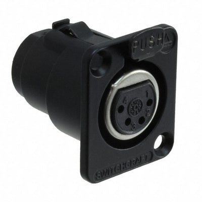 DE4FB by Switchcraft Inc. - CONNECTOR PLUG FMALE XLR 4P SLDR CUP