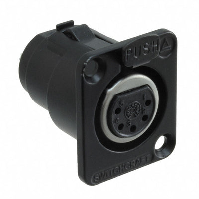DE5FB by Switchcraft Inc. - CONNECTOR PLUG FMALE XLR 5P SLDR CUP