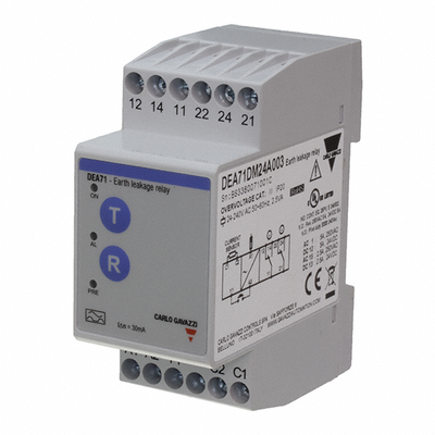 DEA71DM24A003 by Carlo Gavazzi Inc. - EARTH LEAKAGE MONITORING RELAY