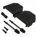 DEBS-9 by ITT Cannon, LLC - CONNECTOR BACKSHELL 9POS 180DEG BLACK