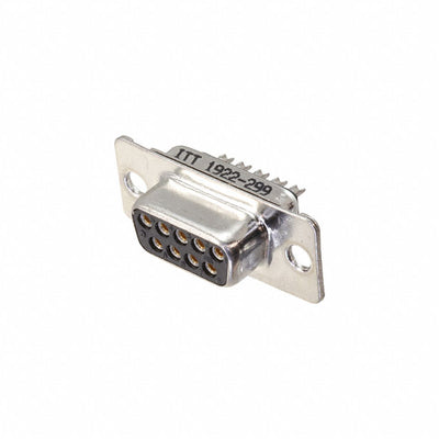 DEM9SA197 by ITT Cannon, LLC - CONNECTOR D-SUB RCPT 9POS PNL MNT