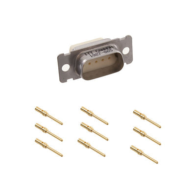 DEMA9PF225 by ITT Cannon, LLC - CONNECTOR D-SUB PLUG 9POS PNL MNT
