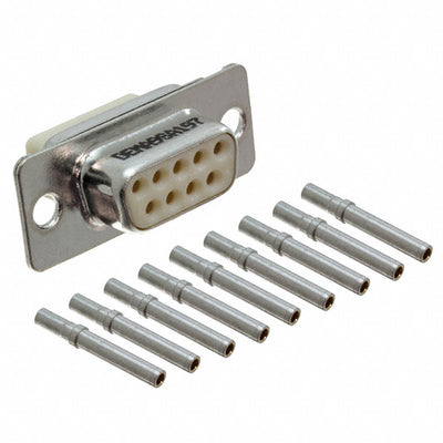 DEMA9SA197 by ITT Cannon, LLC - CONNECTOR D-SUB RCPT 9POS PNL MNT