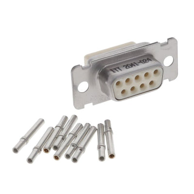 DEMA9SF225 by ITT Cannon, LLC - CONNECTOR D-SUB RCPT 9POS PNL MNT
