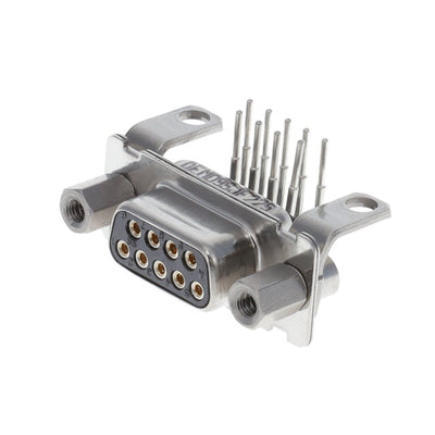 DEMD9SJF225 by ITT Cannon, LLC - CONNECTOR D-SUB RCPT 9POS R/A SLDR
