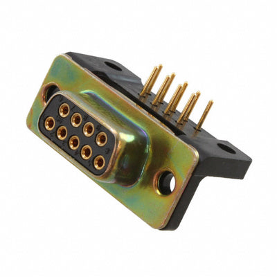 DEMM-9S-L by ITT Cannon, LLC - CONNECTOR D-SUB RCPT 9POS R/A SLDR