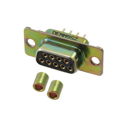 DEMM-9S-Z by ITT Cannon, LLC - CONNECTOR D-SUB RCPT 9P PNL MNT SLDR